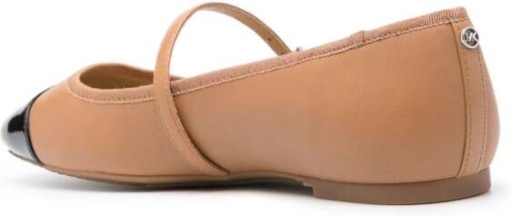 Michael Kors Mae leren ballerina's Bruin