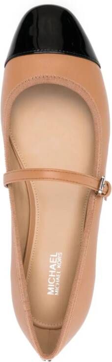 Michael Kors Mae leren ballerina's Bruin