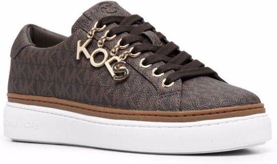 Michael Kors Milles sneakers verfraaid met logo Bruin