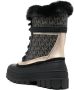 Michael Kors Rory combat boots met monogramprint Bruin - Thumbnail 10