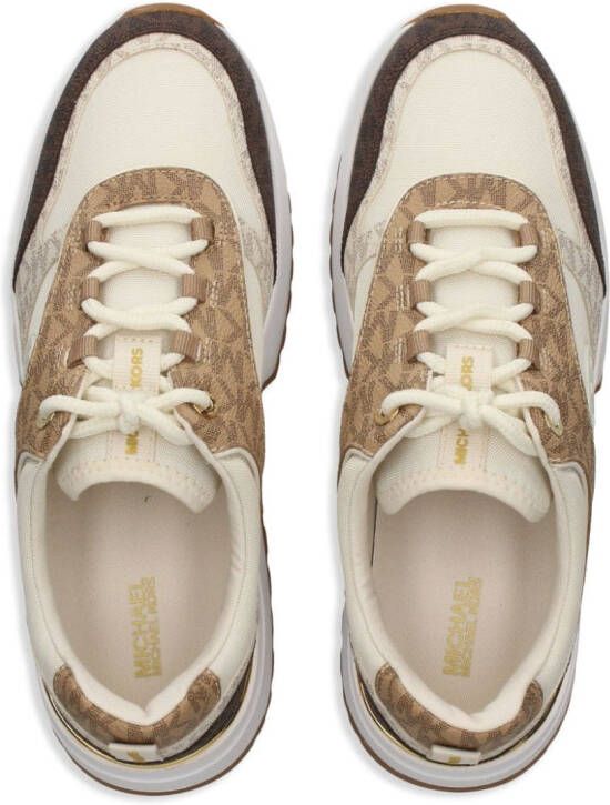 Michael Kors Percy sneakers met monogramprint Beige