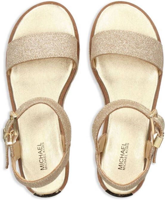 Michael Kors Richie glitter sandalen Goud