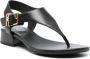 Michael Kors Robyn leren sandalen Zwart - Thumbnail 2