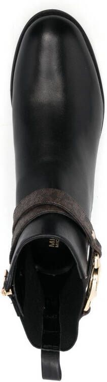 Michael Kors Rory laarzen met logo afwerking Zwart