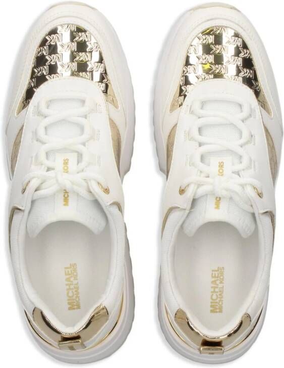 Michael Kors Rumi sneakers met monogramprint Beige