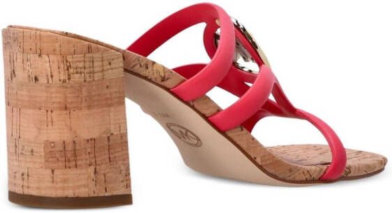 Michael Kors Sandalen met logoplakkaat Roze