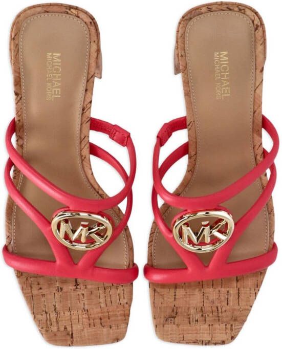 Michael Kors Sandalen met logoplakkaat Roze