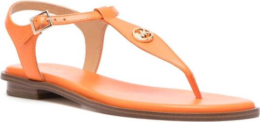 Michael Kors Sandalen met logoplakkaat Oranje