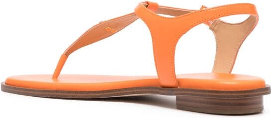 Michael Kors Sandalen met logoplakkaat Oranje