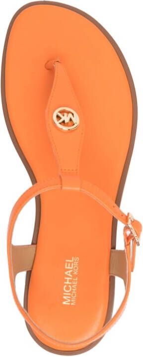 Michael Kors Sandalen met logoplakkaat Oranje