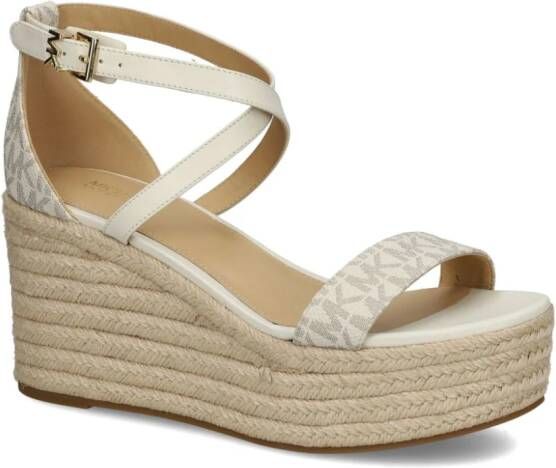 Michael Kors Serena sandalen met sleehak Wit