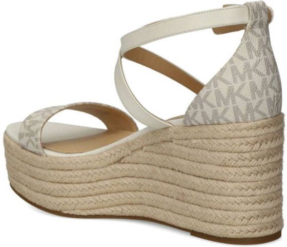 Michael Kors Serena sandalen met sleehak Wit