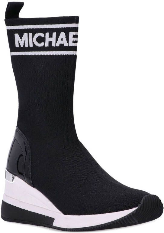Michael Kors Skyler sneakers met sleehak Zwart