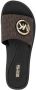 Michael Kors Slippers met logo amulet Bruin - Thumbnail 4