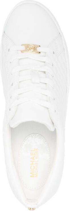Michael Kors Sneakers met logoplakkaat Wit