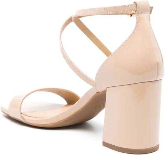 Michael Kors Sophie 70mm leren sandalen Beige