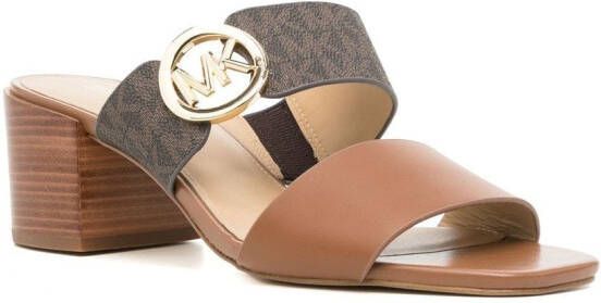 Michael Kors Summer sandalen met dubbele bandjes Bruin