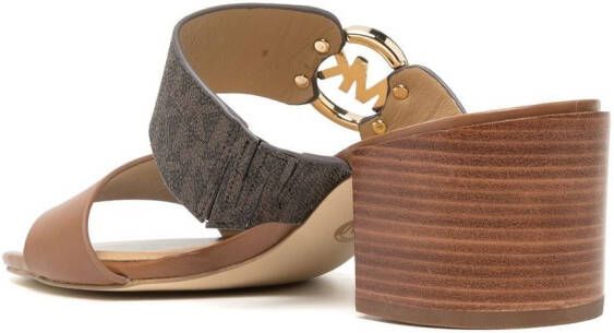 Michael Kors Summer sandalen met dubbele bandjes Bruin