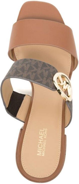 Michael Kors Summer sandalen met dubbele bandjes Bruin