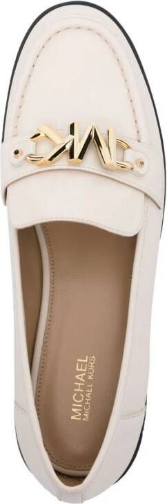 Michael Kors Leren loafers Beige