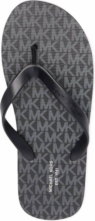 Michael Kors Travis teenslippers met bandje Zwart