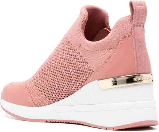 Michael Kors Willis sneakers met sleehak Roze