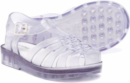Mini Melissa Doorzichtige jelly schoenen Blauw
