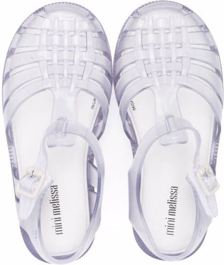 Mini Melissa Doorzichtige jelly schoenen Blauw