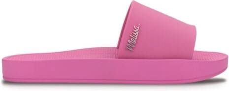 Mini Melissa Slippers met logoplakkaat Roze