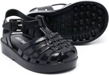 Mini Melissa Possession sandalen met glitter Zwart