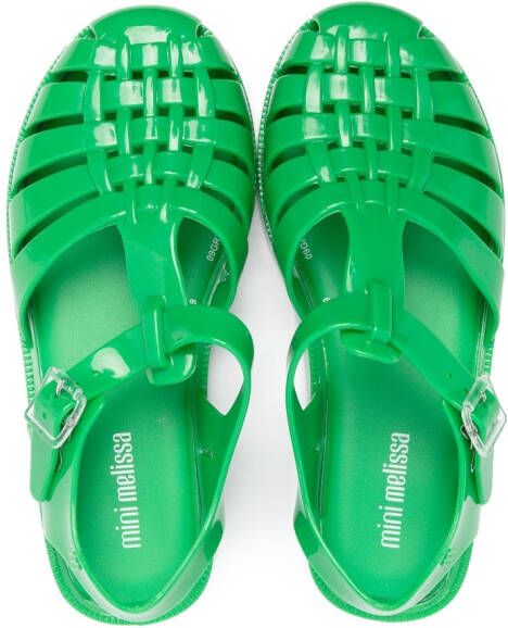 Mini Melissa Possession sandalen met gesloten neus Groen