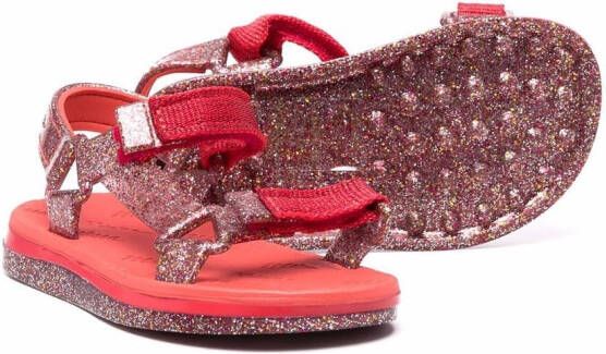 Mini Melissa Sandalen met klittenband Rood