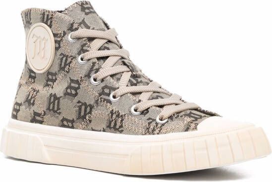 MISBHV Army sneakers met monogram Beige