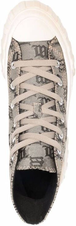 MISBHV Army sneakers met monogram Beige