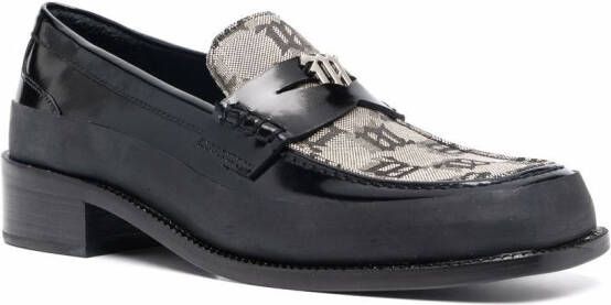 MISBHV Loafers met jacquard Zwart