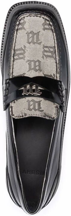 MISBHV Loafers met jacquard Zwart