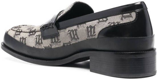 MISBHV Loafers met monogramprint Grijs