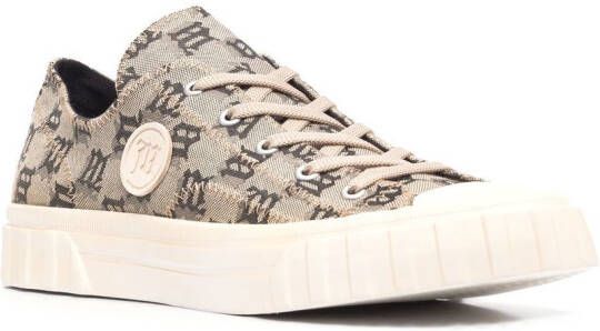 MISBHV Sneakers met monogram Beige