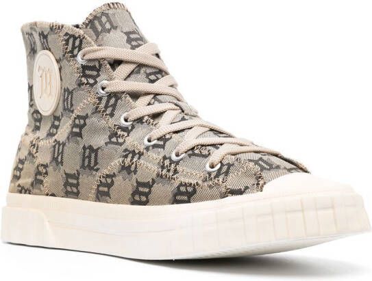 MISBHV Sneakers met monogram Beige