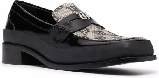 MISBHV The Brutalist loafers met jacquard Zwart