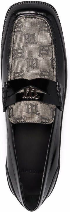 MISBHV The Brutalist loafers met jacquard Zwart