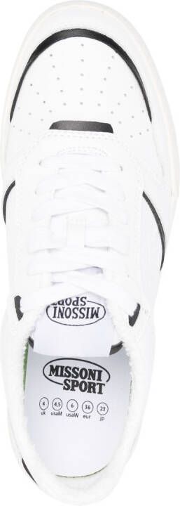 Missoni Sneakers met logo-reliëf Wit