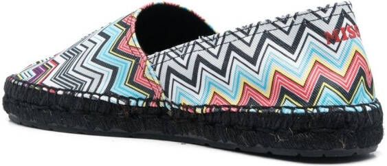 Missoni Espadrilles met zigzag-patroon Zwart