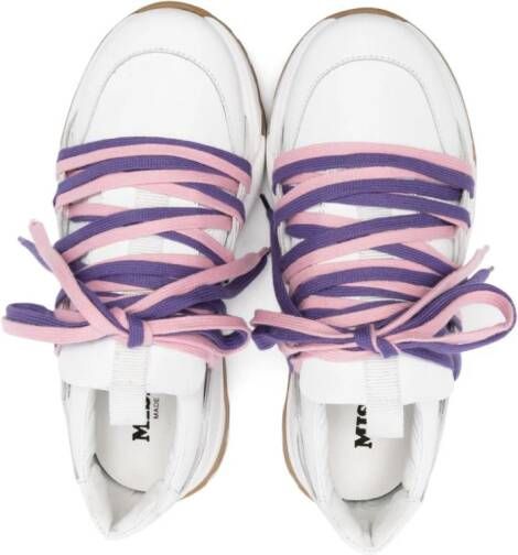 Missoni Kids Leren sneakers Wit