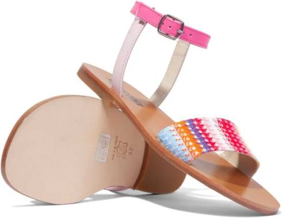 Missoni Kids Sandalen met patroon Roze