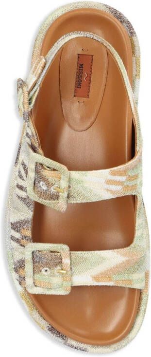 Missoni sandalen met open neus Beige