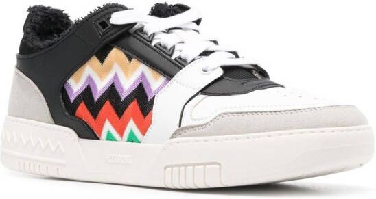 Missoni Sneakers met colourblocking Wit