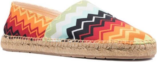 Missoni Espadrilles met zigzag patroon Oranje