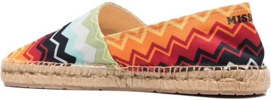 Missoni Espadrilles met zigzag patroon Oranje