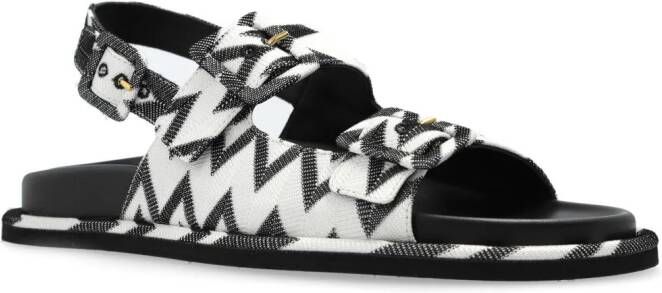 Missoni Sandalen met zigzag-patroon Zwart